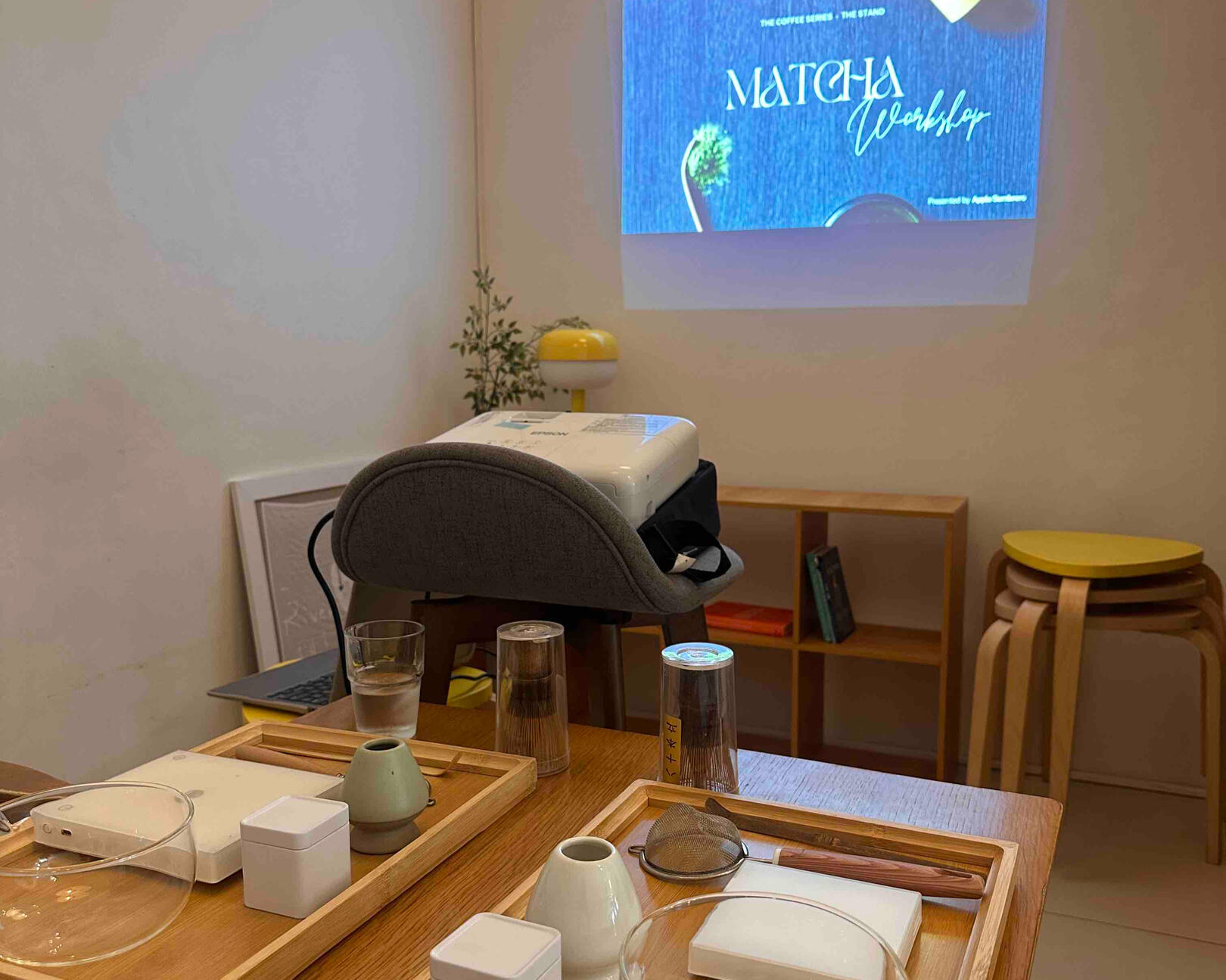 Matcha Workshop Area Set-Up Matcha Workshop Area Set-Up